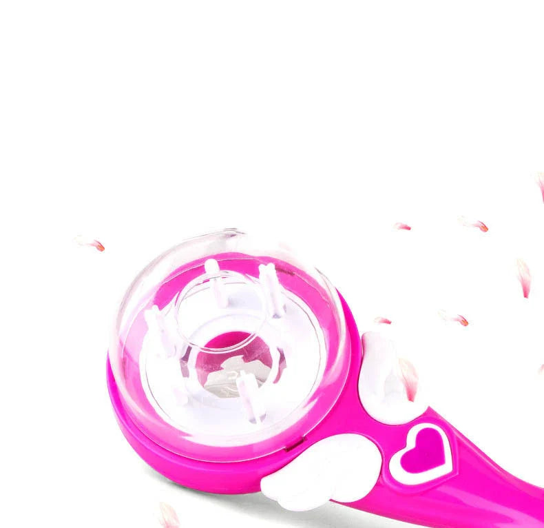 Electric hair braiding tool for girls with sleek, compact design and automatic braiding mechanism