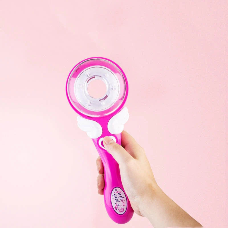 Electric hair braiding tool for girls with sleek, compact design and automatic braiding mechanism