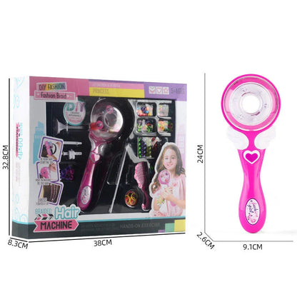 Electric hair braiding tool for girls with sleek, compact design and automatic braiding mechanism