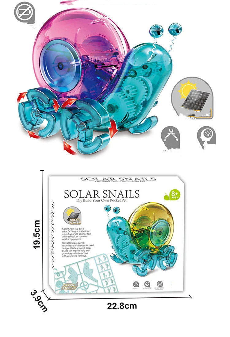 Premium solar-powered STEM toy kit with 33 pieces for DIY assembly, including gears, connectors, and movable parts