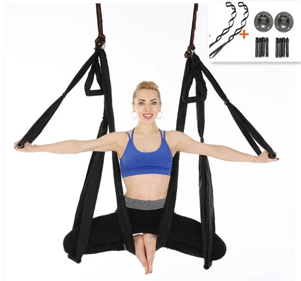 Premium Anti-Gravity Yoga Hammock for Aerial Dance and Fitness - Smooth Rotation, High-Strength Nylon Fabric, Versatile Design