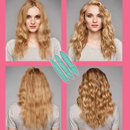 Soft, cushioned hair curler in various colours for creating effortless waves and curls while you sleep