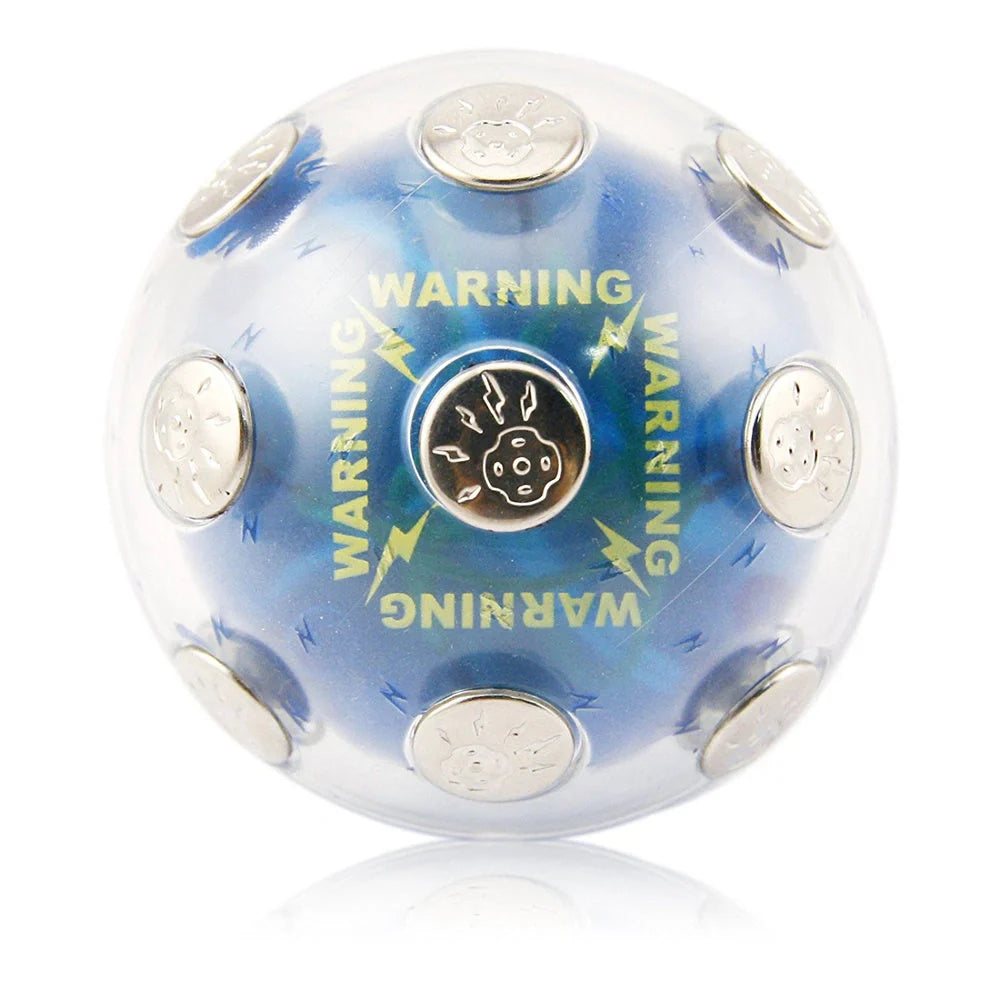 Mini Electric Shocking Ball in blue - safe prank toy for teenagers