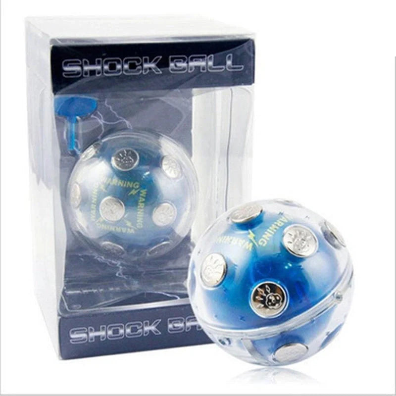 Mini Electric Shocking Ball in blue - safe prank toy for teenagers