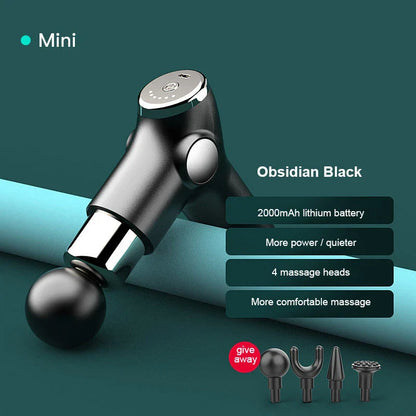 Deep Tissue Vibration Massager with 32 speed settings, ergonomic grip, and interchangeable massage heads for full-body relief
