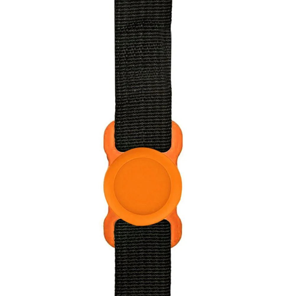 Transparent silicone locator for pet owners to prevent losing their dogs during outdoor activities.