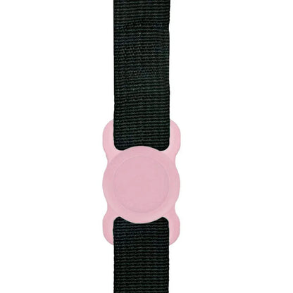 Transparent silicone locator for pet owners to prevent losing their dogs during outdoor activities.