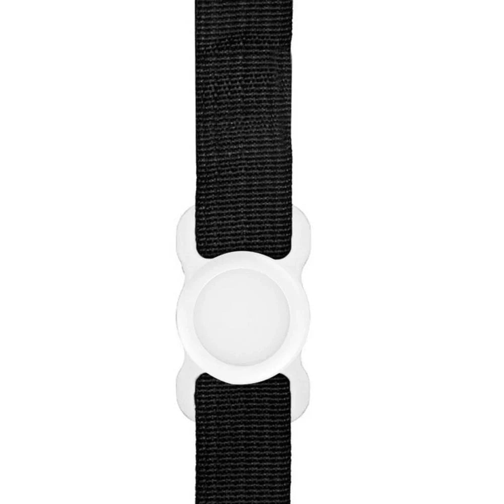 Transparent silicone locator for pet owners to prevent losing their dogs during outdoor activities.