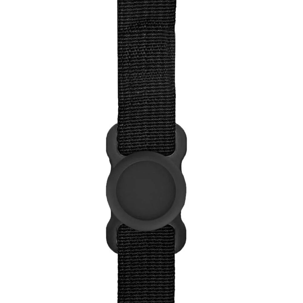 Transparent silicone locator for pet owners to prevent losing their dogs during outdoor activities.