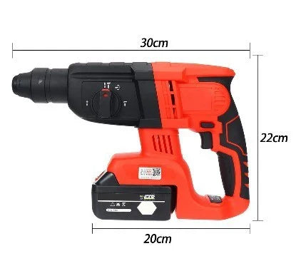High-Powered Cordless 3-in-1 Hammer Drill with Lithium Battery, featuring a brushless motor, extended runtime, and versatile 3-in-1 functionality for a range of DIY projects.