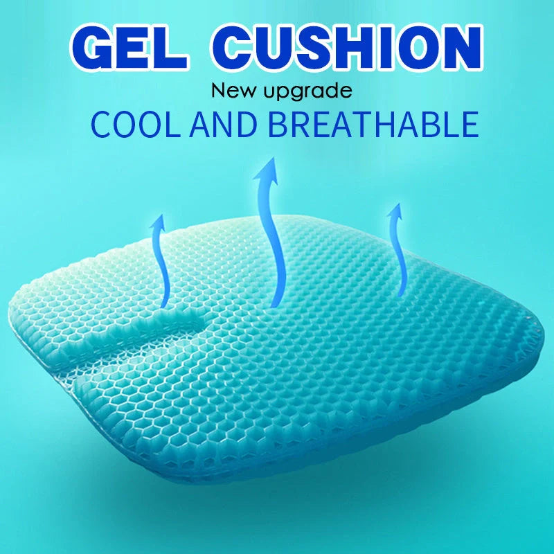 Breathable Honeycomb Seat Cushion with TPE Gel for car and home comfort