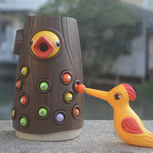Woodpecker Magnetic Catch The Worm Game - Educational Toy for Children