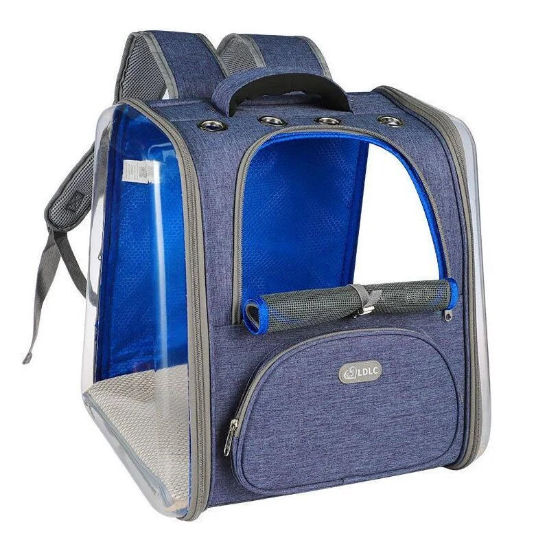 Portable Transparent Space Capsule Cat Bag in various colours, foldable for easy travel