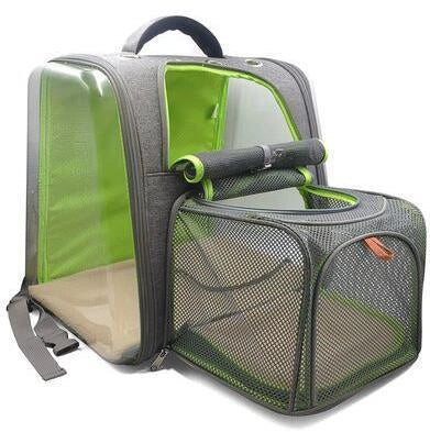 Portable Transparent Space Capsule Cat Bag in various colours, foldable for easy travel