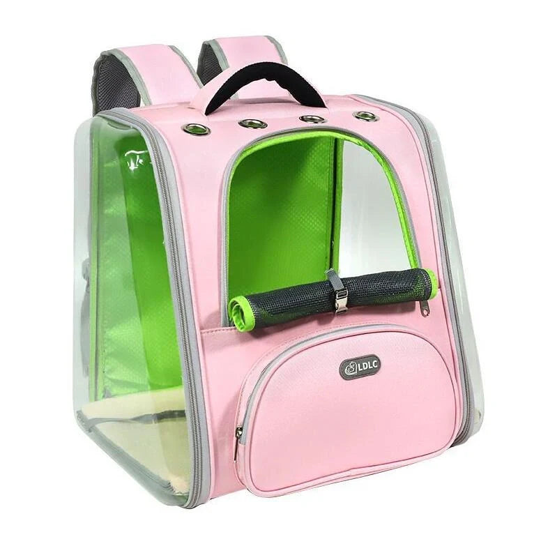Portable Transparent Space Capsule Cat Bag in various colours, foldable for easy travel