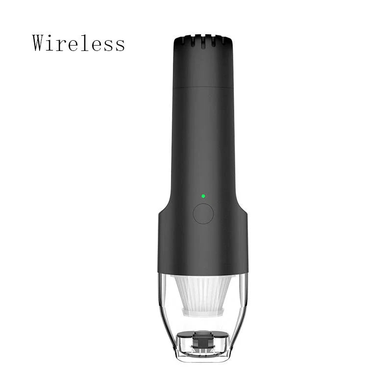 Compact hand-held vacuum cleaner with 5000 Pa suction for home and car use