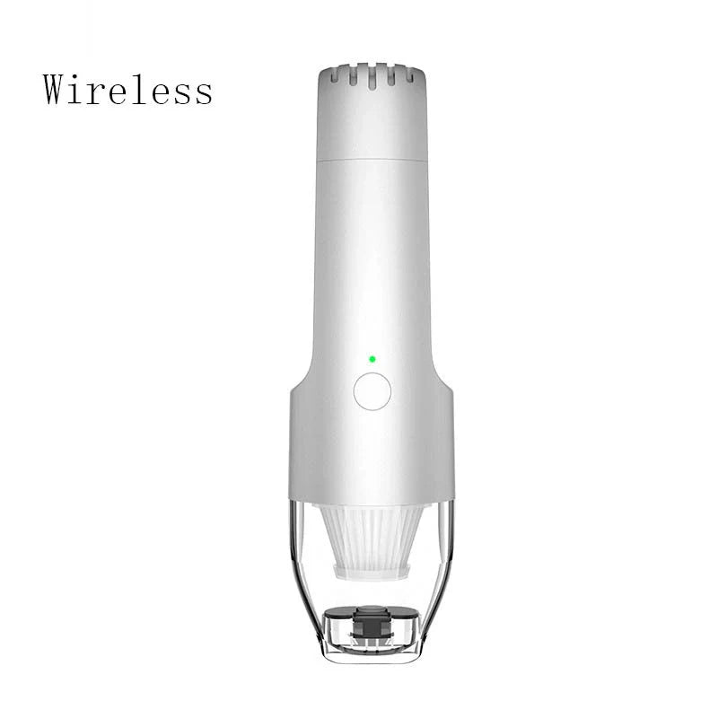 Compact hand-held vacuum cleaner with 5000 Pa suction for home and car use