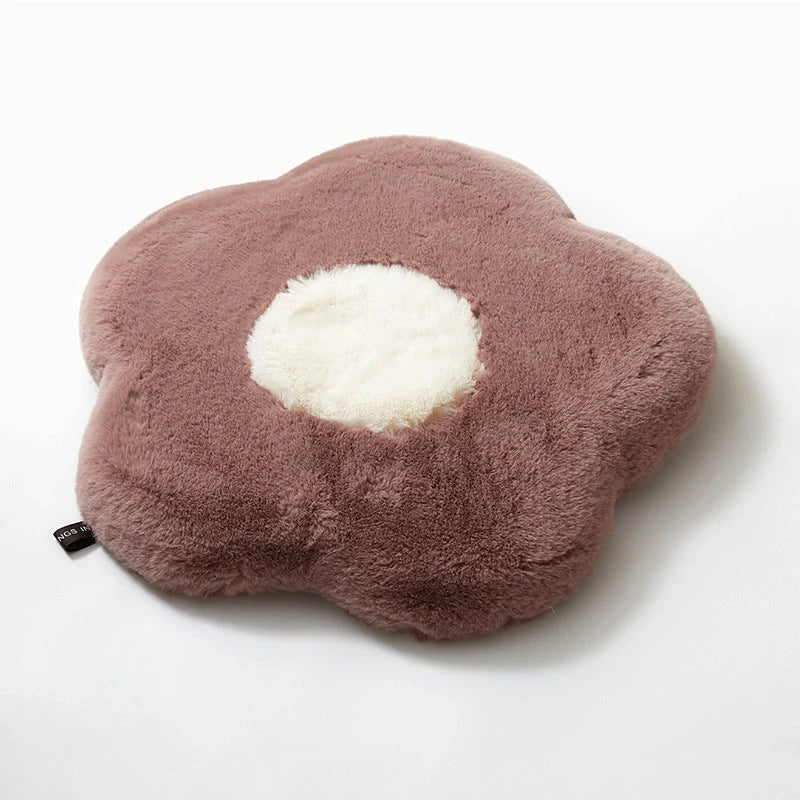 Daisy Slow Rebound Imitation Rabbit Hair Cushion in various colours