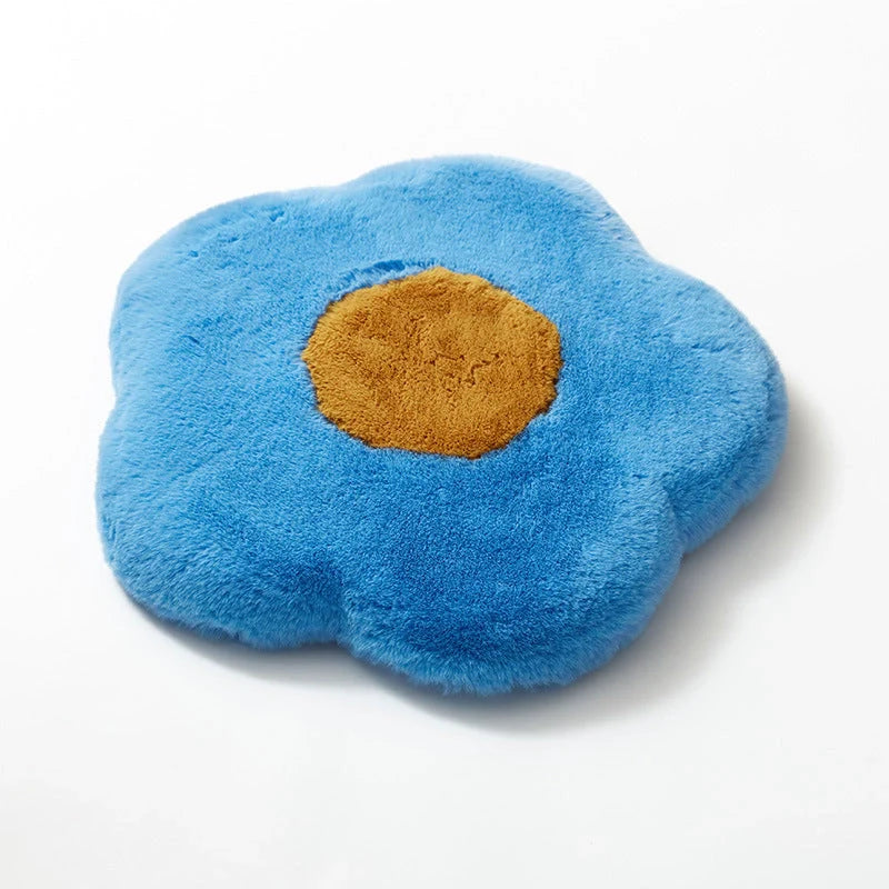 Daisy Slow Rebound Imitation Rabbit Hair Cushion in various colours