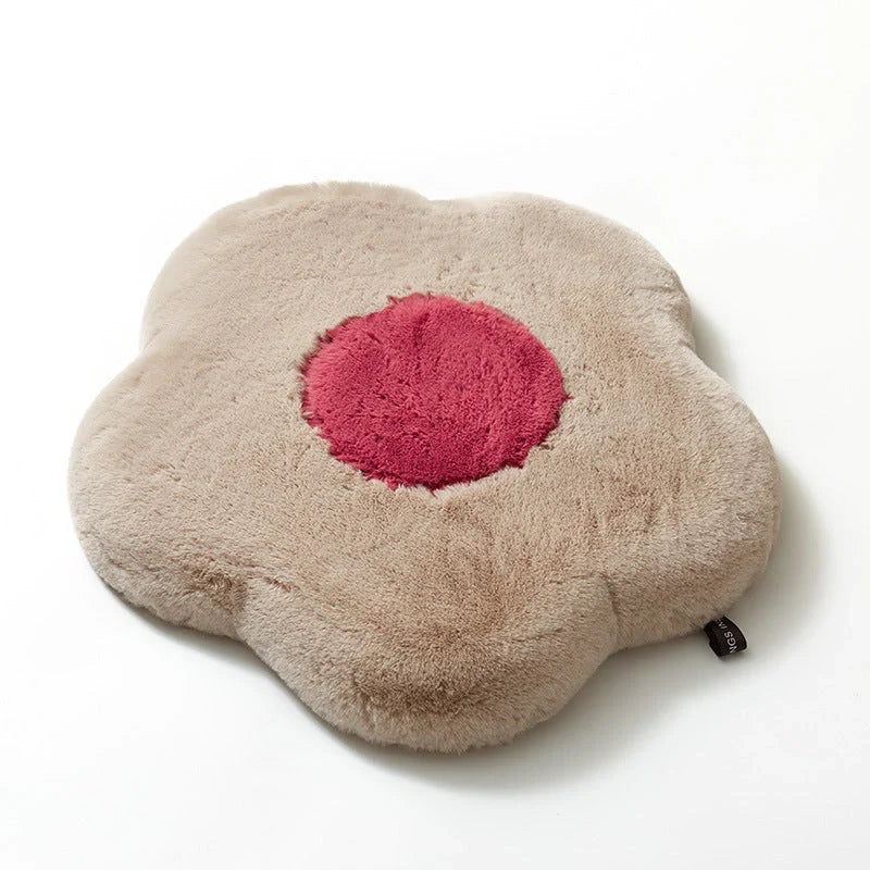 Daisy Slow Rebound Imitation Rabbit Hair Cushion in various colours