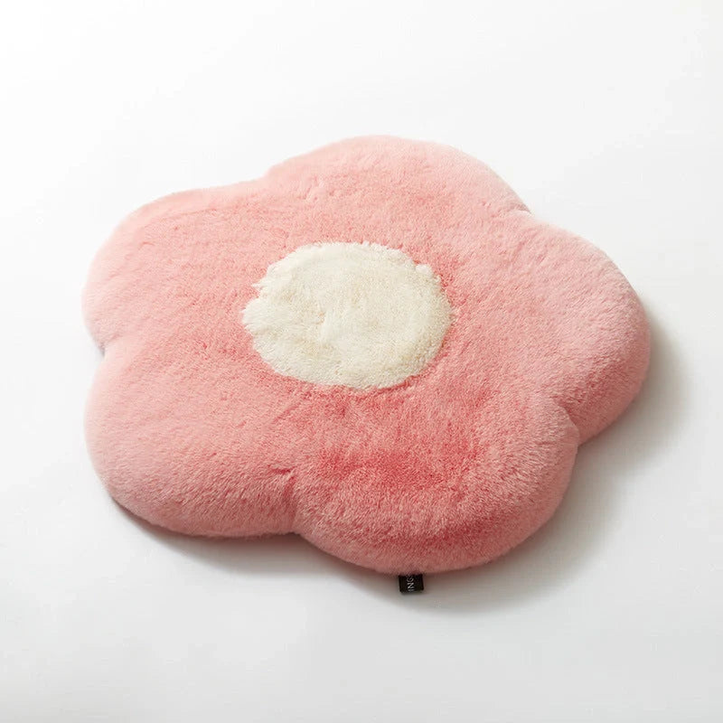 Daisy Slow Rebound Imitation Rabbit Hair Cushion in various colours