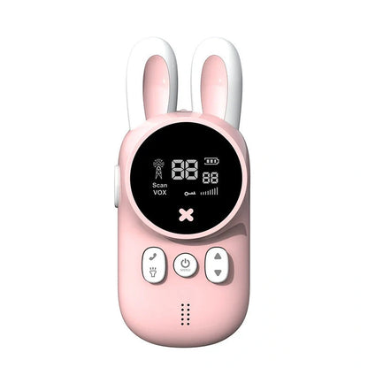 Kids' bunny design walkie talkies in bright colours for safe, fun communication