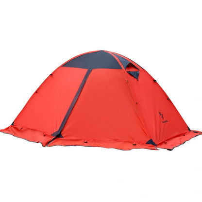 Double-layer aluminium pole tent for outdoor camping in various colours