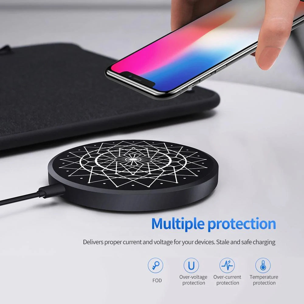 Qi 15W Fast Wireless Charger for Blackview Magic with unique design and universal compatibility