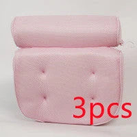 Luxury therapeutic bath pillow with 3D mesh, orthopaedic support, and powerful suction cups for ultimate relaxation and comfort