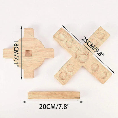Hand-crafted Loop Throwing Game DIY Kit with wood and iron construction for indoor and outdoor fun