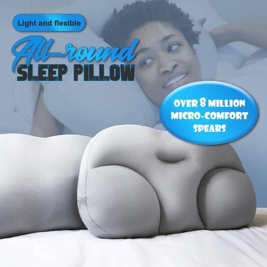 Ergonomic butterfly-shaped memory foam pillow with soft, breathable fabric cover for comfortable side-sleeping