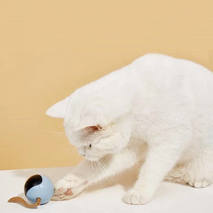 Interactive LED rotating ball for cats with automatic 360° motion and colourful lights