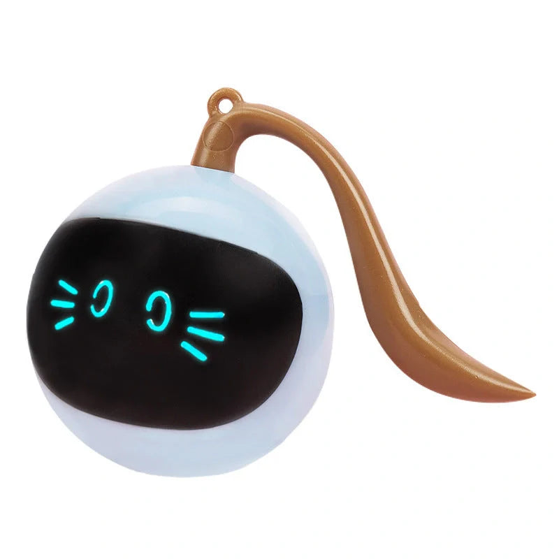 Interactive LED rotating ball for cats with automatic 360° motion and colourful lights