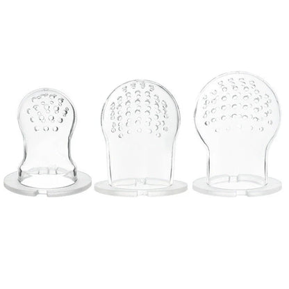 Versatile silicone pacifier with secure design to provide a safe and comfortable feeding experience for babies
