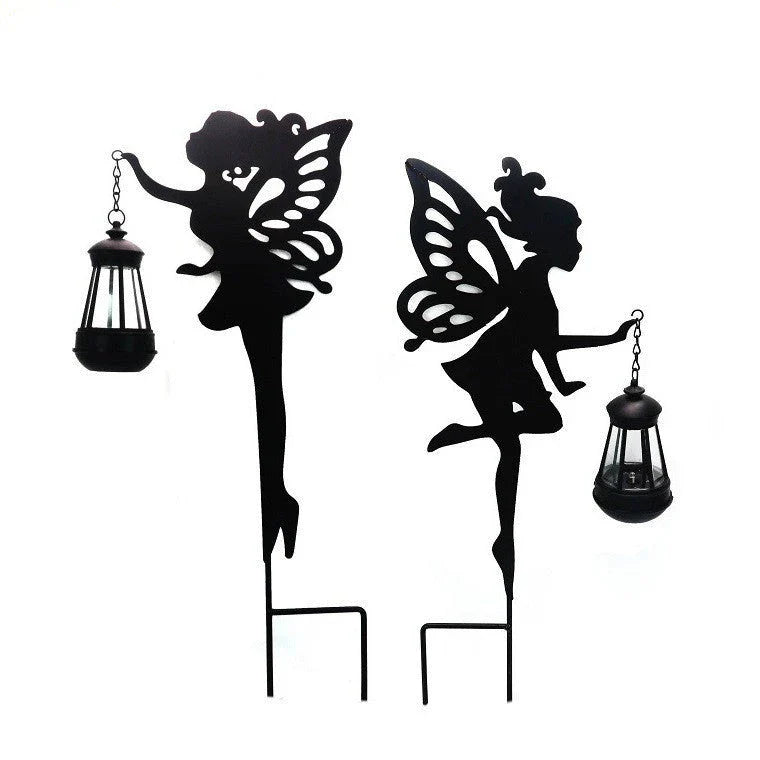 Elegant solar-powered garden lantern with classic fairy-tale design and automatic LED lighting