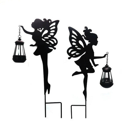 Elegant solar-powered garden lantern with classic fairy-tale design and automatic LED lighting