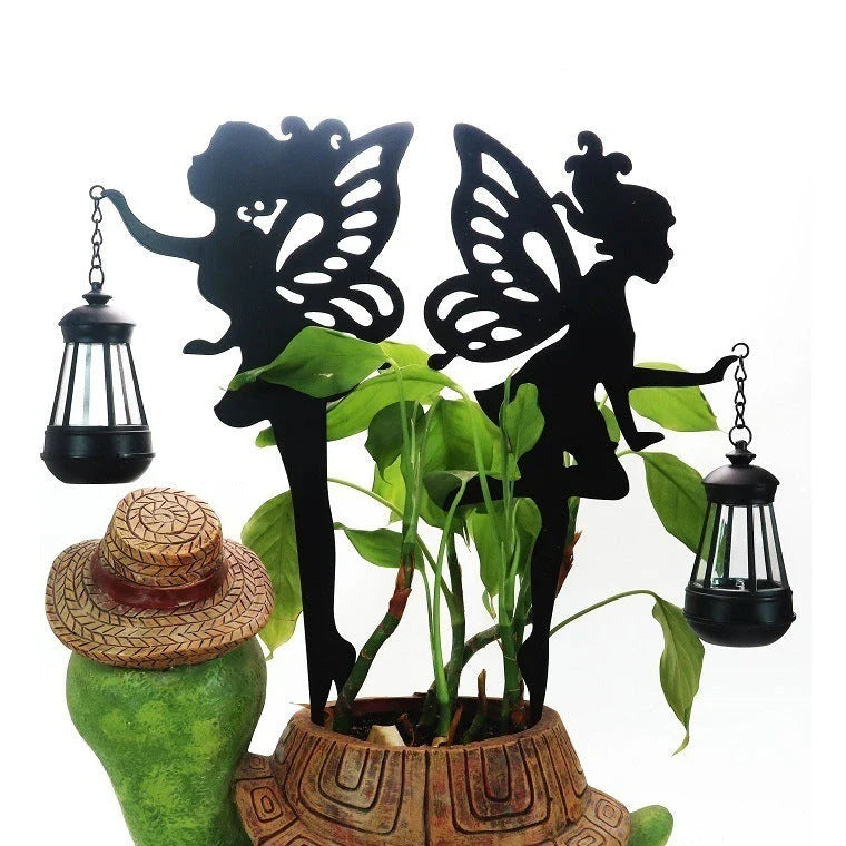 Elegant solar-powered garden lantern with classic fairy-tale design and automatic LED lighting