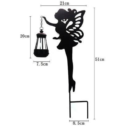 Elegant solar-powered garden lantern with classic fairy-tale design and automatic LED lighting