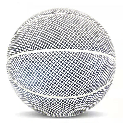 Luminous glow-in-the-dark basketball with reflective design for night games and outdoor activities