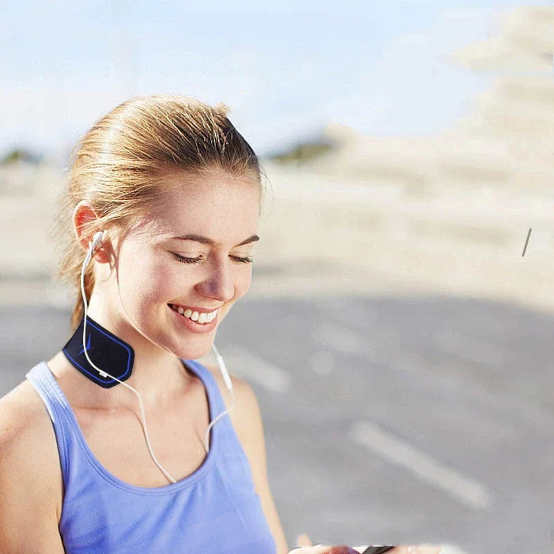 Portable Neck & Shoulder Massager with adjustable intensity levels and versatile design for targeted muscle relief