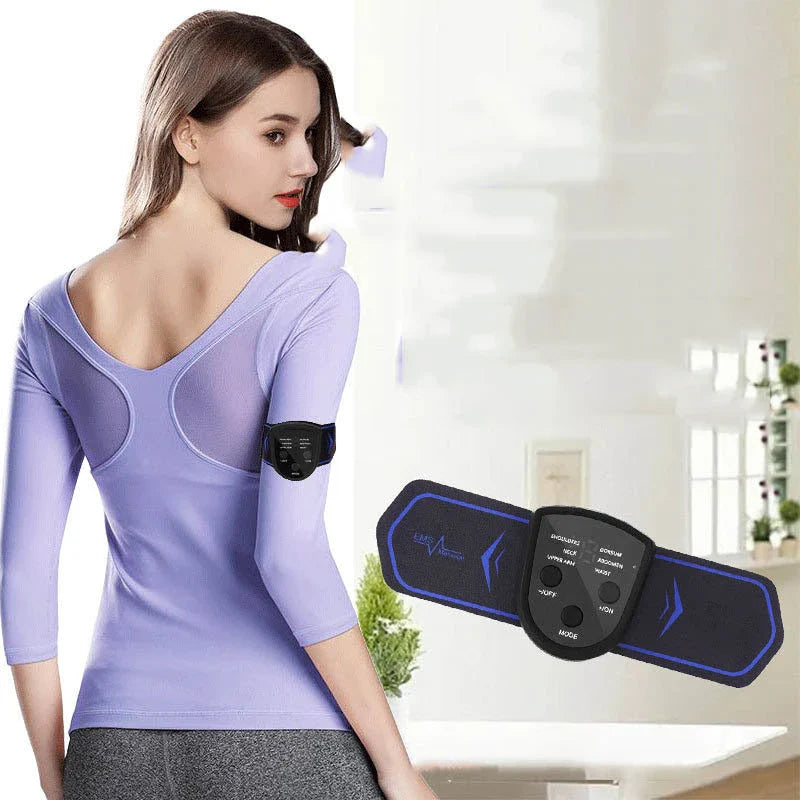 Portable Neck & Shoulder Massager with adjustable intensity levels and versatile design for targeted muscle relief