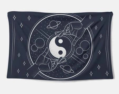 Handcrafted tapestry wall hanging featuring a captivating design with premium materials and expert British craftsmanship