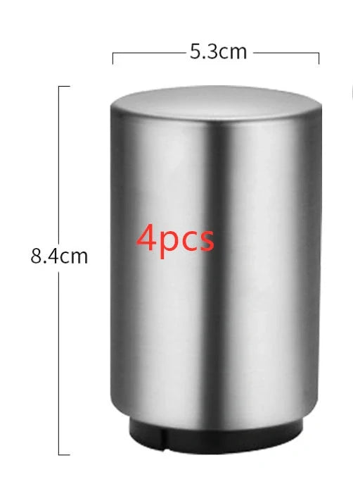 Stainless steel automatic beer bottle opener with magnet cap catcher