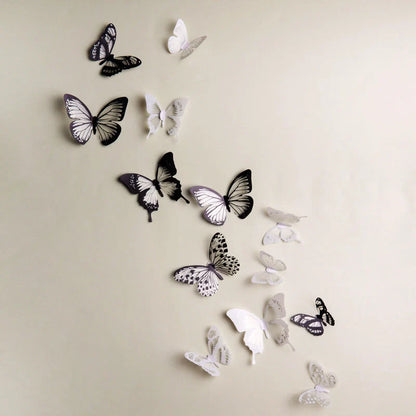 Butterfly three-dimensional wall sticker with waterproof PVC material