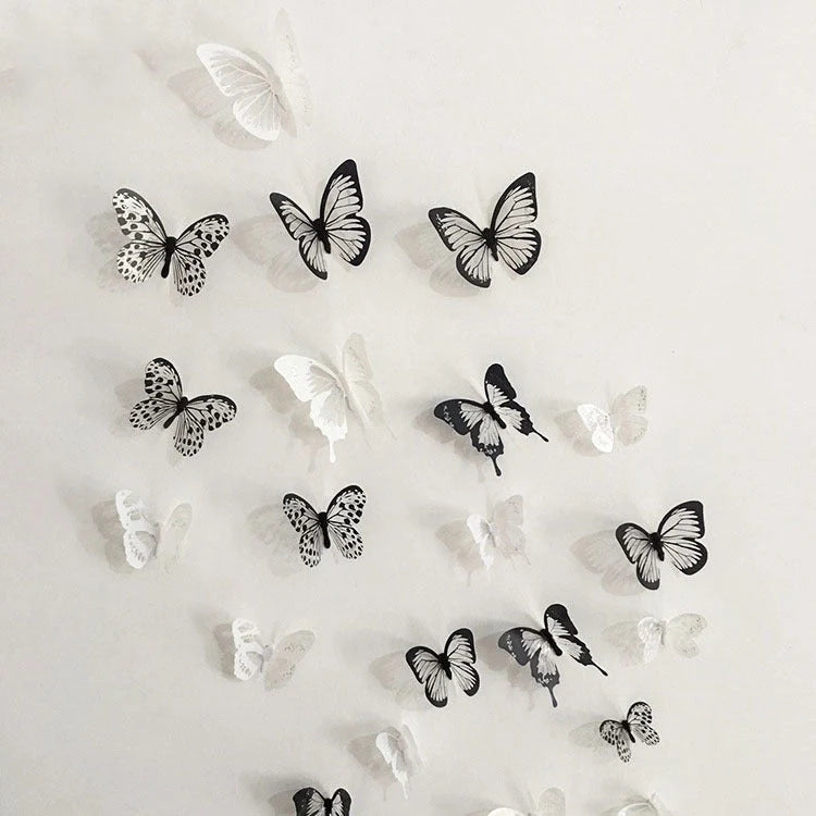 Butterfly three-dimensional wall sticker with waterproof PVC material