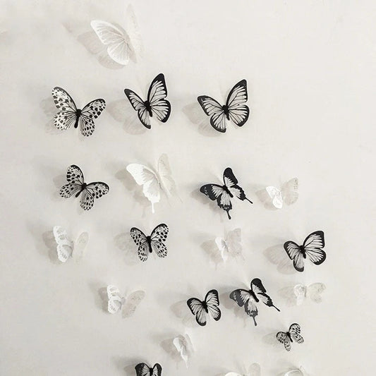 Butterfly three-dimensional wall sticker with waterproof PVC material