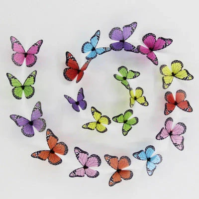 Butterfly three-dimensional wall sticker with waterproof PVC material