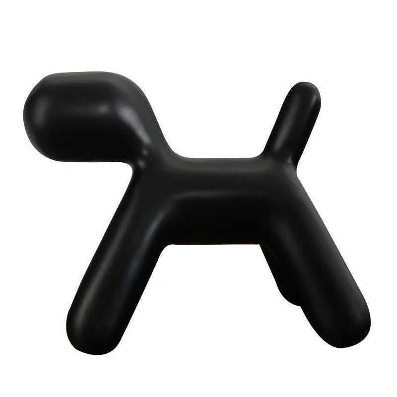 Resin balloon abstract dog ornament in various colours and sizes