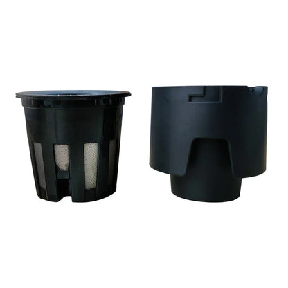 Portable automatic coffee maker with one-touch brewing and compatible with ground coffee or capsules