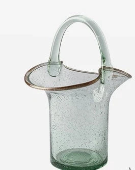 Elegant transparent hydroponic glass vase for stylish living room decor
